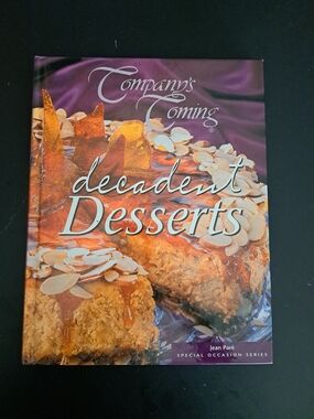 Hardback Company's Coming Decadent Desserts Cookbook By Jean Pare
